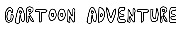 Cartoon Adventures font preview